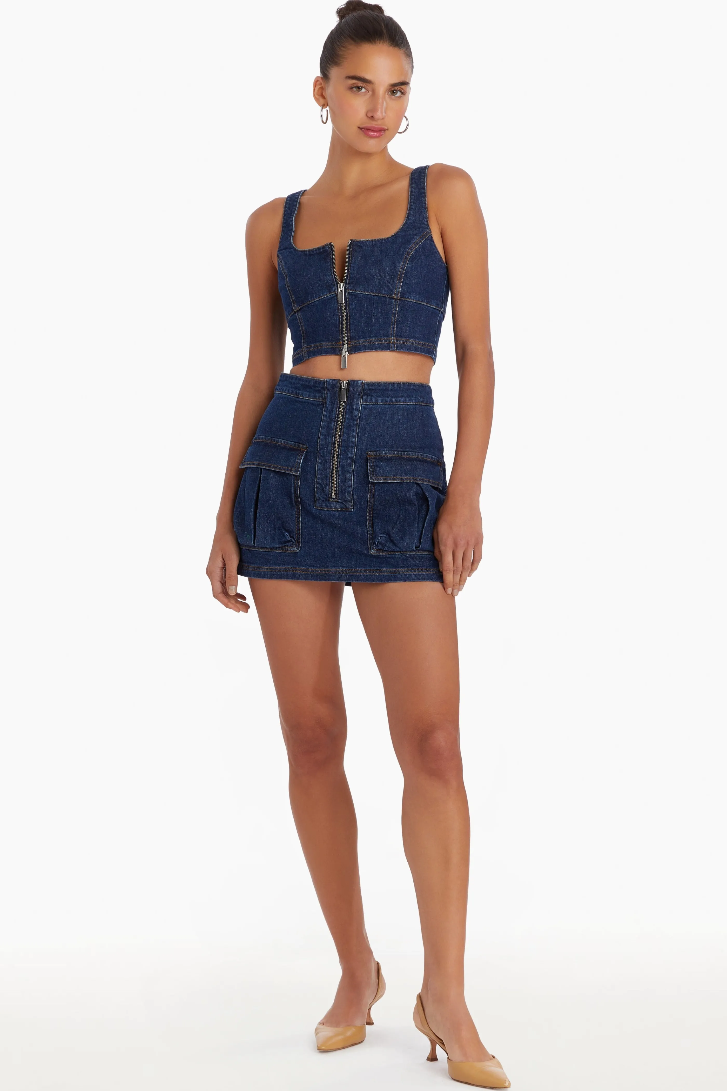 Amanda Uprichard Violet Crop Top